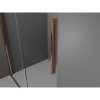 Mexen Velar L, sprchový kút s posuvnými dverami 110 x 120 cm, 8mm číre sklo, ružové zlato, 871-110-120-03-60