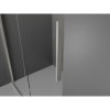 Mexen Velar L, sprchový kút s posuvnými dverami 90 x 90 cm, 8mm číre sklo, brúsená oceľ, 871-090-090-03-97