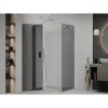 Mexen Roma, sprchovací kút 120 (dvere) x 70 (stena) cm, 6mm šedé sklo, chrómový profil, 854-120-070-01-40