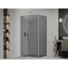 Mexen Roma, sprchovací kút 120 (dvere) x 70 (stena) cm, 6mm šedé sklo, chrómový profil, 854-120-070-01-40