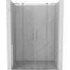Mexen Velar L Duo, posuvné sprchové dvere do otvoru 150 cm, 8mm číre sklo, chrómová, 871-150-003-02-01