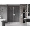 Mexen Velar L Duo, posuvné sprchové dvere do otvoru 200 cm, 8mm číre sklo, biela matná, 871-200-003-02-20