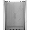 Mexen Velar L Duo, posuvné sprchové dvere do otvoru 140 cm, 8mm číre sklo, čierna matná, 871-140-003-02-70