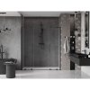 Mexen Velar L Duo, posuvné sprchové dvere do otvoru 200 cm, 8mm číre sklo, čierna matná, 871-200-003-02-70