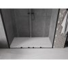 Mexen Velar L Duo, posuvné sprchové dvere do otvoru 200 cm, 8mm číre sklo, čierna matná, 871-200-003-02-70