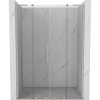 Mexen Velar L Duo, posuvné sprchové dvere do otvoru 150 cm, 8mm číre sklo, brúsená oceľ, 871-150-003-02-97