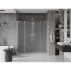 Mexen Velar L Duo, posuvné sprchové dvere do otvoru 200 cm, 8mm sklo námraza, chrómová, 871-200-003-32-01