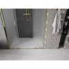Mexen Velar L Duo, posuvné sprchové dvere do otvoru 160 cm, 8mm sklo námraza, zlatá lesklá, 871-160-003-32-50