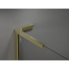 Mexen Velar L Duo, posuvné sprchové dvere do otvoru 160 cm, 8mm sklo námraza, zlatá lesklá, 871-160-003-32-50