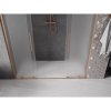 Mexen Velar L Duo, posuvné sprchové dvere do otvoru 170 cm, 8mm sklo námraza, medená matná, 871-170-003-32-65