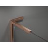 Mexen Velar L Duo, posuvné sprchové dvere do otvoru 170 cm, 8mm sklo námraza, medená matná, 871-170-003-32-65