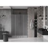 Mexen Velar L Duo, posuvné sprchové dvere do otvoru 140 cm, 8mm sklo námraza, grafit brúsený, 871-140-003-32-66