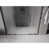 Mexen Velar L Duo, posuvné sprchové dvere do otvoru 170 cm, 8mm sklo námraza, čierna matná, 871-170-003-32-70