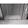 Mexen Velar L Duo, posuvné sprchové dvere do otvoru 170 cm, 8mm sklo námraza, čierna matná, 871-170-003-32-70