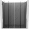 Mexen Velar L Duo, posuvné sprchové dvere do otvoru 200 cm, 8mm šedé sklo, chrómová, 871-200-003-42-01