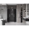 Mexen Velar L Duo, posuvné sprchové dvere do otvoru 160 cm, 8mm šedé sklo, biela matná, 871-160-003-42-20
