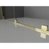 Mexen Velar L Duo, posuvné sprchové dvere do otvoru 140 cm, 8mm šedé sklo, zlatá lesklá, 871-140-003-42-50