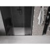 Mexen Velar L Duo, posuvné sprchové dvere do otvoru 150 cm, 8mm šedé sklo, čierna matná, 871-150-003-42-70