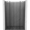 Mexen Velar L Duo, posuvné sprchové dvere do otvoru 160 cm, 8mm šedé sklo, brúsený grafit, 871-160-003-42-95