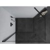 Mexen Pretoria sprchovací kút 90x80cm, 6mm sklo, čierny profil-číre sklo, 852-090-080-70-00
