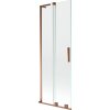 Mexen Velar L, 2-krídlová posuvná vaňová zástena 70 x 150 cm, 8mm číre sklo, ružové zlato, 896-070-003-01-60