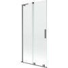 Mexen Velar L, 2-krídlová posuvná vaňová zástena 95 x 150 cm, 8mm číre sklo, grafitová matná, 896-095-003-01-95