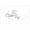 51337 5 mexen royo set baterie umyvadlova bateria nizka vanova bateria sprchova hlavica biela 72230 20 72200 20 nll 60ad