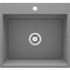Deante Magnetic, 1-komorový granitový drez 560x520x220mm, šedá metalíza, DEA-ZRM_S10A