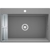 Deante Magnetic, 1-komorový granitový drez 760x520x220mm, šedá metalíza, DEA-ZRM_S10B