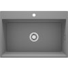 Deante Magnetic, 1-komorový granitový drez 760x520x220mm, šedá metalíza, DEA-ZRM_S10B