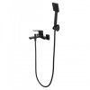 Erga Sara, vaňová batéria s ručnou sprchovou súpravou, čierna matná, ERG-YKA-BW.SARA-BLK