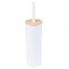 Erga Tango, WC kefa na postavenie 9x9x38 cm, biela-hnedá, ERG-YKA-P.TANGO-WHT