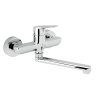 Novaservis Metalia 54, drezová umývadlová batéria 150 mm, chrómová, 54076,0