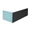 Polysan, PLAIN panel čelný 160x59cm, čierna mat, pravý, 72768.21