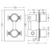 51670 2 mexen cube 2 vystupova podomietkova sprchova sada 6v1 cierna 5907709106550