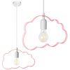 Toolight CLOUD, závesné svietidlo 1xE27, svetlá jasná ružová, OSW-00451
