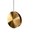 Toolight, LED závesné stropné svietidlo 30cm APP1377-C, zlatá matná-čierna, OSW-05185
