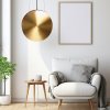 Toolight, LED závesné stropné svietidlo 30cm APP1377-C, zlatá matná-čierna, OSW-05185