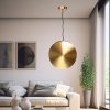 Toolight, LED závesné stropné svietidlo 30cm APP1377-C, zlatá matná-čierna, OSW-05185