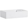 Cerano Vivo, závesné keramické umývadlo 44,5x25 cm, pravé, biela lesklá, CER-CER-476993
