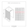 CERANO - Sprchová zástena Walk-in Onyx Ľ/P - guľatá vzpera - biela matná, ryhované sklo - 80x200 cm, CER-CER-8050BD302