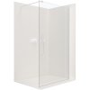 CERANO - Sprchová zástena Walk-in Onyx Ľ/P - guľatá vzpera - biela matná, transparentné sklo - 150x200 cm, CER-CER-482983