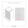 CERANO - Sprchová zástena Walk-in Onyx Ľ/P - guľatá vzpera - biela matná, transparentné sklo - 150x200 cm, CER-CER-482983