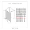 CERANO - Sprchová zástena Walk-in Onyx Ľ/P - guľatá vzpera - zlatá kartáčovaná, transparentné sklo - 130x200 cm, CER-CER-8050BD175