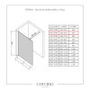 CERANO - Sprchová zástena Walk-in Onyx Ľ/P - guľatá vzpera - zlatá kartáčovaná, transparentné sklo - 60x200 cm, CER-CER-8050BD180