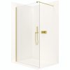 CERANO - Sprchová zástena Walk-in Onyx Ľ/P - guľatá vzpera - zlatá kartáčovaná, transparentné sklo - 60x200 cm, CER-CER-8050BD180