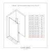 CERANO - Sprchová zástena Walk-in Onyx Top L/P - guľatá vzpera - čierna matná, ryhované sklo - 160x200 cm, CER-CER-8050BD1575