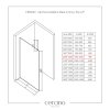 CERANO - Sprchová zástena Walk-in Onyx Top L/P - guľatá vzpera - chróm, ryhované sklo - 100x200 cm, CER-CER-8050BD1581