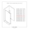 CERANO - Sprchová zástena Walk-in Onyx Top L/P - guľatá vzpera - chróm, transparentné sklo - 110x200 cm, CER-CER-8050BD1698
