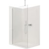 CERANO - Sprchová zástena Walk-in Onyx Top L/P - guľatá vzpera - chróm, transparentné sklo - 110x200 cm, CER-CER-8050BD1698